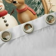 thumbnail image 4 of Castle Fairy Children Snowman Deer Curtains Pack of 2 (42x84 Each),Merry Christmas Curtains Blackout,Happy New Year Bedroom Curtains,Microfiber Bedroom Decor, 4 of 6
