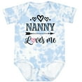 thumbnail image 3 of Inktastic Nanny Loves Me Grandchild Girls Baby Bodysuit, 3 of 5