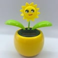 thumbnail image 1 of Juguete de Flor de Baile con Energía Solar, Decoración de Salpicadero de Coche, Juguete de Planta de Bobble, Maceta de Baile Oscilante, Escritor Girasol BLESIY Flip Flap Pot Swing Toy, 1 of 8