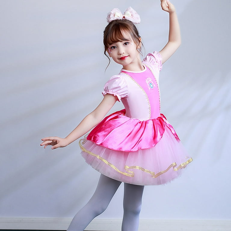HAWEE Girls Ballet Dance Dress Princess Leotards Ruffle Sleeve