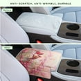 thumbnail image 4 of Renewold Car Center Console Pad Comfortable Armrest Box Protector Soft Hand Rest Pillow for Car Seat Organizer Arm Rest Cushion Protective Cover Auto Decor, North American Cardinal Peach Blossom, 4 of 9