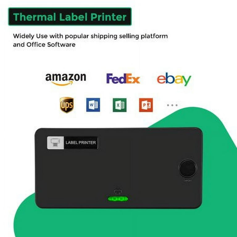 MUNBYN Thermal Label Printer, [Upgraded 2.1] 4×6 Direct Label Printer for  Shipping Packages & Small Business, High-Speed 150mm/s, Compatible with  USPS, UPS, FedEx, Shopify, , , etc (Green) : :  Business, Industry
