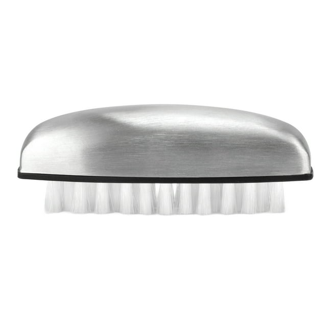 Fruit Vegetable Cleaning Brush 304 Stainless Steel Nylon Wool Multifunction Finger Nail Brush for Kitchen