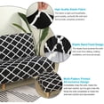 thumbnail image 5 of SHANNA Futon Slipcover Armless Sofa Covers Stretch Sofa Bed Slipcover Protector Elastic (Black Geometry), 5 of 10