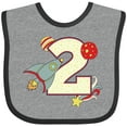 thumbnail image 3 of Inktastic 2nd Birthday Outer Space Theme Boys or Girls Baby Bib, 3 of 4