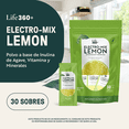 thumbnail image 4 of Life 360+ ELECTRO-MIX  EFFERVESCENT DRINK MIX LIMÓN| 30 sobres de 6 gramos c/u |180 gramos| Sabor Limón | Suplemento en polvo efervescente a base de inulina, vitamina y minerales en sobres, 4 of 7