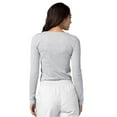 thumbnail image 4 of Adar Underscrubs for Women 3 Pack - Long Sleeve Underscrub Comfort Tee - 2903 - Marl Gray - XXS, 4 of 7