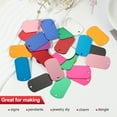 thumbnail image 5 of Uxcell Metal Stamping Blanks Tags Anodized Aluminum Blank Dog Tags Rectangle Laser Engraving Blanks ID Name Purple, 5 of 7