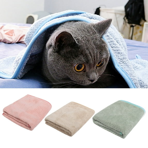 shenmeida Dog Towel Super Absorbent Fiber Quick Dry Cat Towel Dog Drying Bath Towel for Small Medium Dogs and Cats
