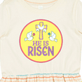 thumbnail image 4 of Inktastic He is Risen for Easter Girls Toddler Dress, 4 of 5