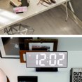 thumbnail image 2 of Injueey Reloj Despertador de acrílico/espejo, Reloj Digital LED, Control de voz, tiempo de repetición, pantalla de temperatura, modo nocturno, Reloj Decoración del hogar No.02 Injueey JJ25294-02B, 2 of 6