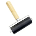 thumbnail image 4 of AMLESO 4in Brayer Roller Wood Handle Paint Ink Applicator Roller Brush Printmaking Oil, 4 of 8