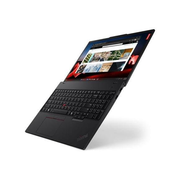 Lenovo ThinkPad T16 Gen 3 21MN - 180-degree hinge design - Intel Core Ultra 7 - 165U / up to 4.9 GHz - vPro Enterprise - Win 11 Pro - Intel Graphics - 32 GB RAM - 1 TB SSD TCG Opal Encryption 2, NVMe, Performance - 16" IPS touchscreen 1920 x 1200 - Gigabit Ethernet - Wi-Fi 6E, Bluetooth - black - kbd: English