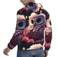 thumbnail image 6 of Sikiie Cute Flower Owl Men's Hoodie, Essentials Hoodie, Sweatshirt, Pullover Hooded Sweatshirt for Men-XX-Large, 6 of 7