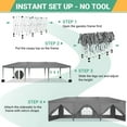 thumbnail image 5 of COBIZI 10x30 Canopy Party Tent with 8 Sidewalls,Waterproof UPF 50+ 0utdoor Wedding Event Tents for Parties Backyard Pop up Canopy Gazebo with 4 Sand Bags&Carry Bags,Gray, 5 of 9