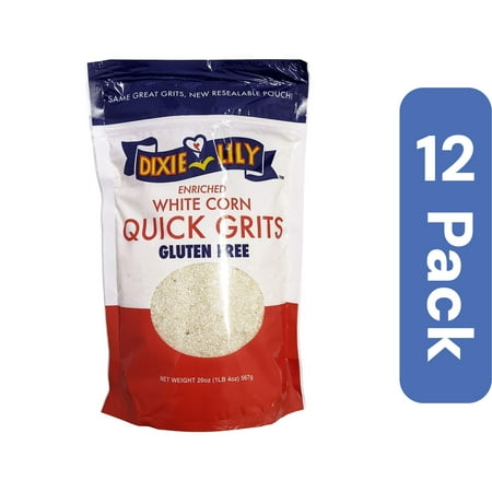 (Pack Of 12) Dixie Lily White Grits 20 Oz