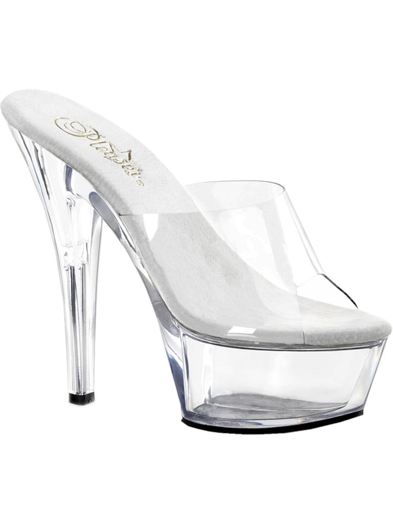 clear evening shoes