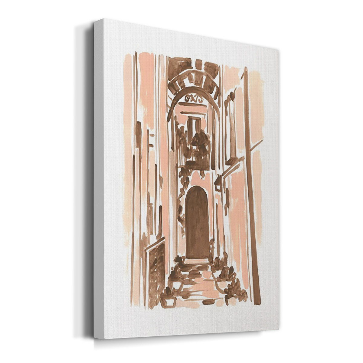Blush Architecture Study IV Premium Gallery Wrapped Canvas - Ready to Hang