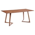 thumbnail image 2 of Modrest Jett Rectangular Mid-Century MDF Wood Dining Table in Natural Walnut, 2 of 6