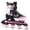 Pink, variant on Adjustable Inline Skates for Kids Boys Girls Women Beginner Fun Illuminating Outdoor Skates