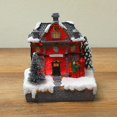thumbnail image 5 of Casa de Navidad Farfi, paisaje en miniatura, luz Led, escena navideña de resina, casa de pueblo, regalos de Año Nuevo, 5 of 5