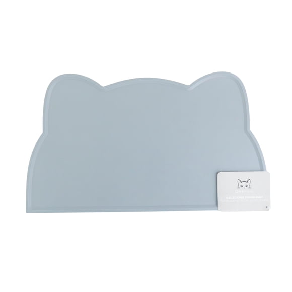 One Paw, Cat Shaped Silicone Food Mat for Pets, Perfect for Pet Food and Water Bowls
