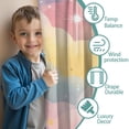 thumbnail image 3 of Blackout Kids Curtains,Pastel Cloud Starry Sky Childrens Insulated Curtains Set Of 2,Bedroom Essentials,Toddler Room Decor 52"x84", 3 of 5