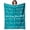 God Says Teal, variant on LHSHID Bible Blanket Christian Sympathy Soft Throw Blanket Inspirational Gifts for Women Christ Jesus Loves You Blessed Religious Gifts for Woman for Praying Faith 30"x40"
