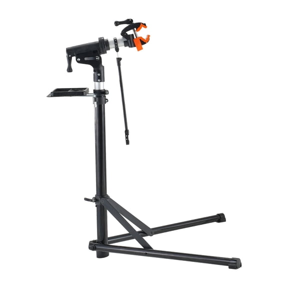 Professional Bike Repair Stand,Adjustable Height&Foldable Design,66lb Capacity Aluminum Bicycle Workstand with Magnetic Tool Tray for Home or Shop