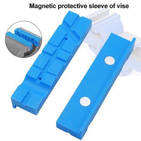 

Vise Jaw Pads Magnetic Soft Vise Protector Cover Blocks with Multi-groove Design for Woodworking Jewelry Making