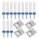 thumbnail image 1 of Combo de 4 juegos de agujas dobles y prensatelas - Juego de dobladillo y prensatelas para máquina de coser - Pasador doble de 2/90, 3/90 y 4/90 mm - Suministros de costura profesionales, 1 of 7