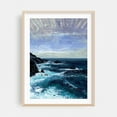 thumbnail image 2 of Big Sur 01 - California Painting Seascape Ocean Coast Waves Landscape Nature Watercolor Unframed Wall Art Print 32 x 48 inches, 2 of 81