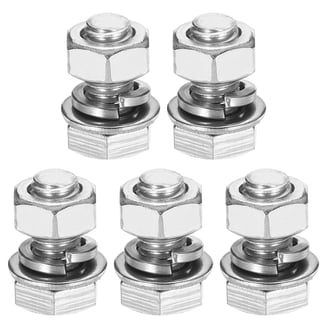 M5x30mm Stainless Steel Hex Head Screws - Full Thread, Pack Of 20
