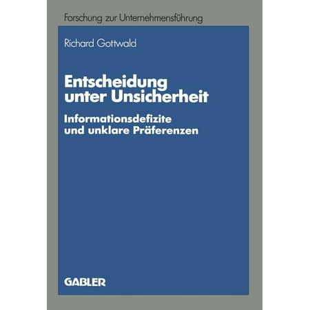 ISBN 9783409132121 product image for Betriebswirtschaftliche Forschung zur Unternehmensfuhrung: Entscheidung Unter Un | upcitemdb.com