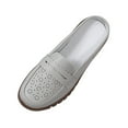 thumbnail image 2 of AXXD Faux Leather Solid Color Plus Size Soft Gray Women Flat Shoes Dressy Christmas Size 43(US:9.5), 2 of 3