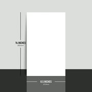 8.5 x 14 White Cardstock | Medium Weight 65lb Cover (176gsm) Card Stock Paper – Smooth Finish | For Arts & Crafts, Greeting Cards, Invitations, Brochures, Restaurant Menus, Posters | 250 Sheets