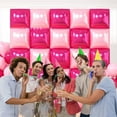 thumbnail image 6 of 25 Pcs Square Foil Balloons Wall Backdrop, Double Sided Square Foil Balloons Wall Backdrop for Anniversary Bachelorette Birthday Valentines Day Party Decoration, 6 of 9