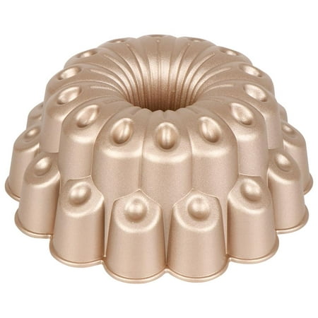 

NutriChef Marquise Fluted Bundt Cake Pan Extra Thick and Non-Stick Aluminum Bakeware with 2 Layers