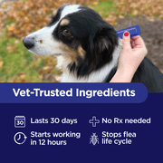 TevraPet Activate II Waterproof, Alcohol-Free Flea & Tick Prevention for Extra Large Dogs, 55-140 lbs, 4 Doses