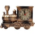 thumbnail image 1 of Antique Digital Locomotive Train Alarm Clock Stylish Personality Engine Design Model Student Table Clock Gift (Copper(1Pc), 1 of 5