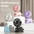 thumbnail image 7 of Portable Fan,Clip Fan,Small Fan with Clip, Mini Personal Desk Fan USB Charging Big Wind Mute 360 Degree Rotating Long Battery Life Mini Fan for Outdoor Camping Stroller Home Office, 7 of 7