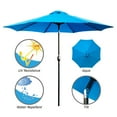 thumbnail image 5 of Davee Furniture 105" x 105" Octagonal Aqua Market Umbrella, Patio Umbrella with Tilt and Crank, 5 of 7