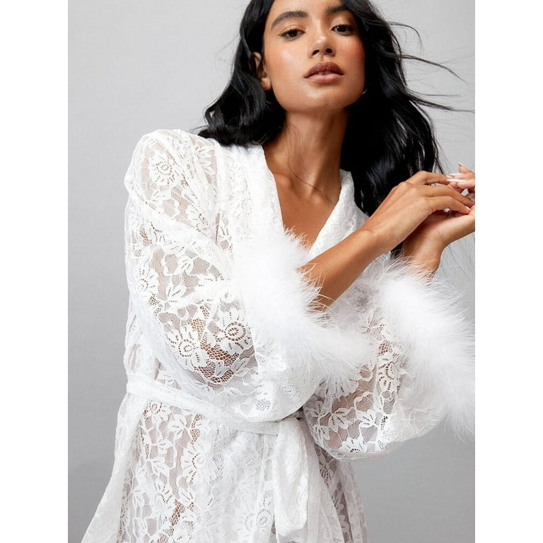 White lace top night dress