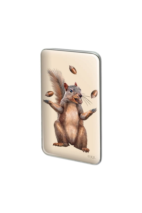 Squirrel Juggling His Nuts Crazy Funny Metal Rectangle Lapel Hat Pin Tie Tack Pinback