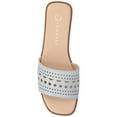 thumbnail image 4 of Journee Womens Brodie Cut Out Band Slip On Flat Sandals, 4 of 9