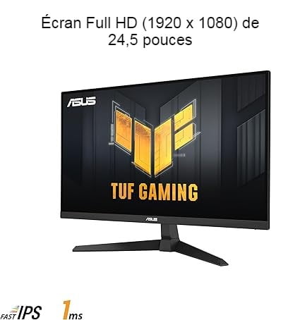 ASUS TUF GAMING VG259Q3A 24.5型 180Hz IPS ASUS TUF Gaming VG259Q3A 24.5″ FHD 180 Hz Fast IPS eSports Monitor