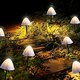 thumbnail image 5 of Luces solares para jardín al aire libre FloreceBien, mini luces impermeables con forma de hongo para decoración de fiestas en el jardín, 5 of 5