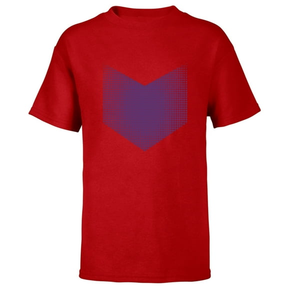 Marvel Hawkeye Series Halftone Purple Arrow - Short Sleeve T-Shirt for Kids – Customized-Red
