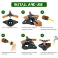 thumbnail image 2 of PENGXIANG 3-Arms System Automatic Watering Garden Sprinkler Rotating Spray Lawn Irrigation Tool, 2 of 8