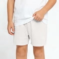 thumbnail image 2 of HAOTAGS Toddler Boys Shorts,High Waisted Summer Casual Cotton Linen Shorts White 3-4, 2 of 8